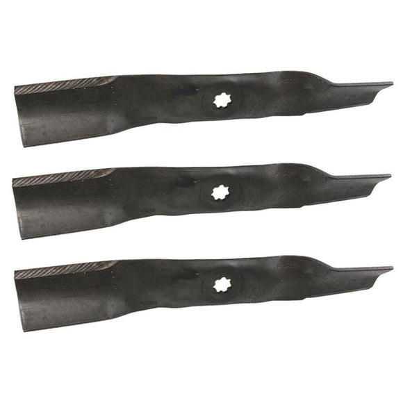 3-Pack John Deere X105 100 Series Tractor - PC12385 High Lift Blade Compatible Replacement